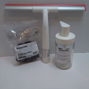 Ikea Lilnagen Shower squeegee Ringsjon curtain rings